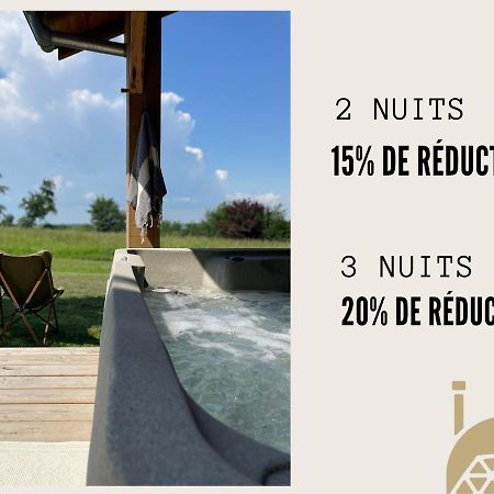 Dome Insolite Cedre Jacuzzi Et Petits Dejeuners Inclus Lagraulet-du-Gers Екстериор снимка