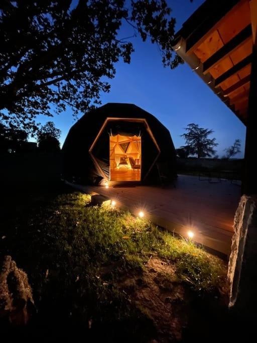 Dome Insolite Cedre Jacuzzi Et Petits Dejeuners Inclus Lagraulet-du-Gers Екстериор снимка