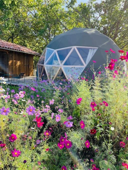 Dome Insolite Cedre Jacuzzi Et Petits Dejeuners Inclus Lagraulet-du-Gers Екстериор снимка