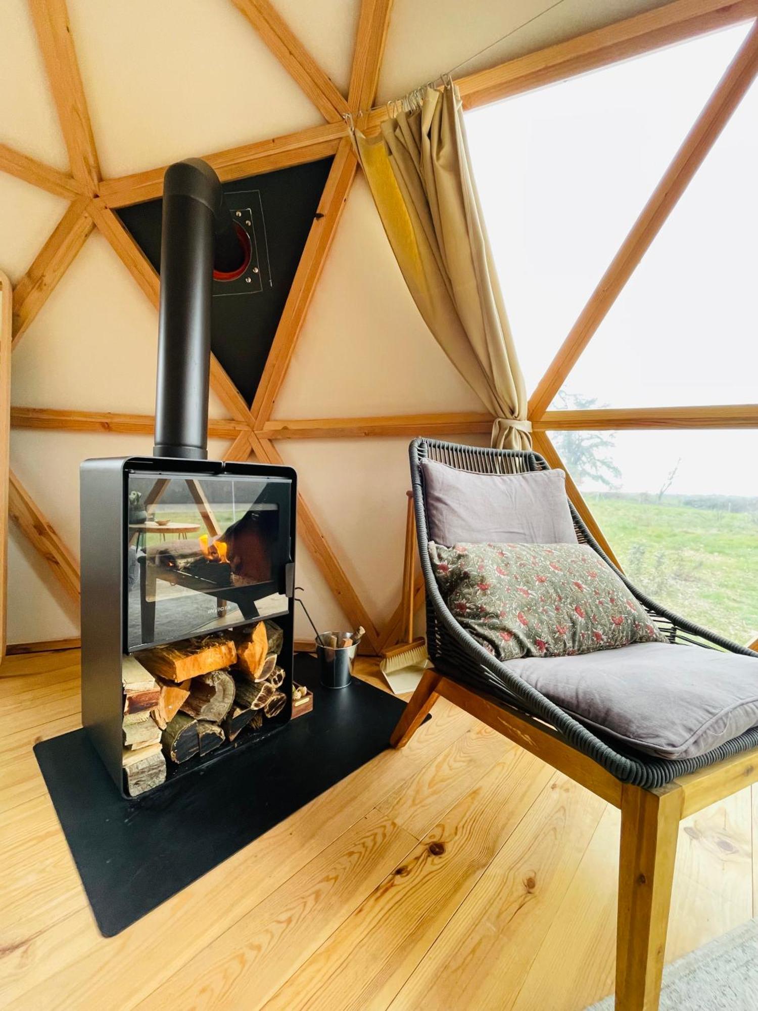 Dome Insolite Cedre Jacuzzi Et Petits Dejeuners Inclus Lagraulet-du-Gers Екстериор снимка